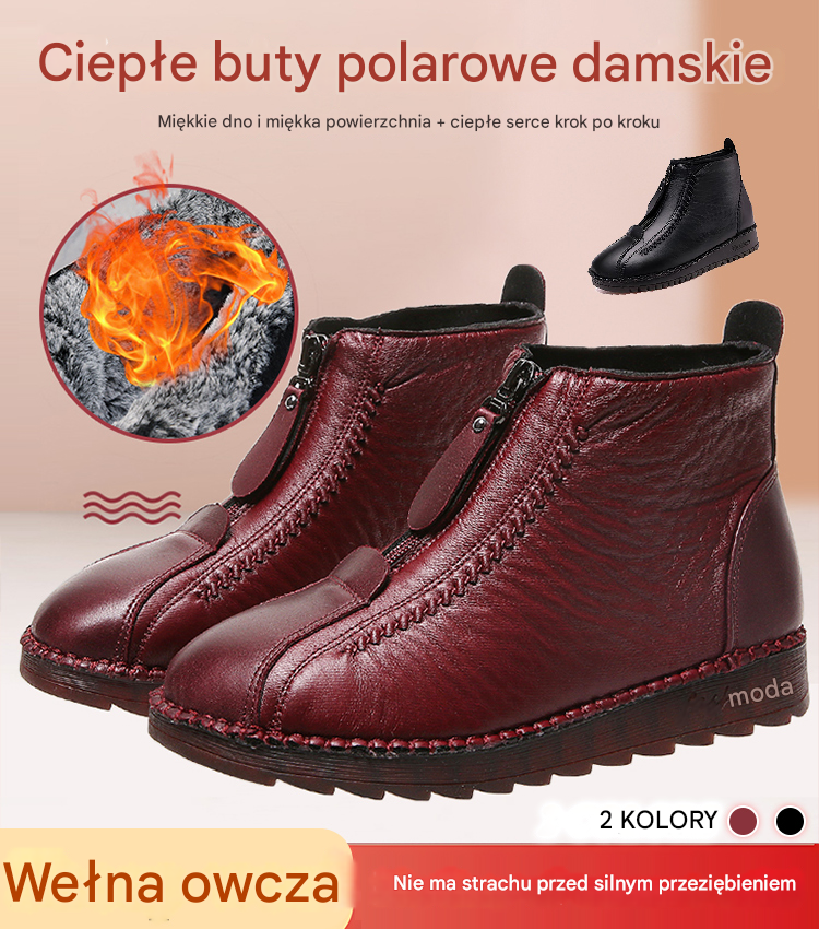 ✨【35-41】Włoskie, ręcznie robione damskie botki, z prawdziwej skóry, miękka podeszwa, wodoodporne i antypoślizgowe 4132292📢