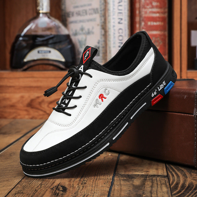 💯🔥【39-48】Los zapatos de negocios casuales para hombre están hechos de cuero impermeable y resistente a las manchas con una suela suave para un uso cómodo.-4133730