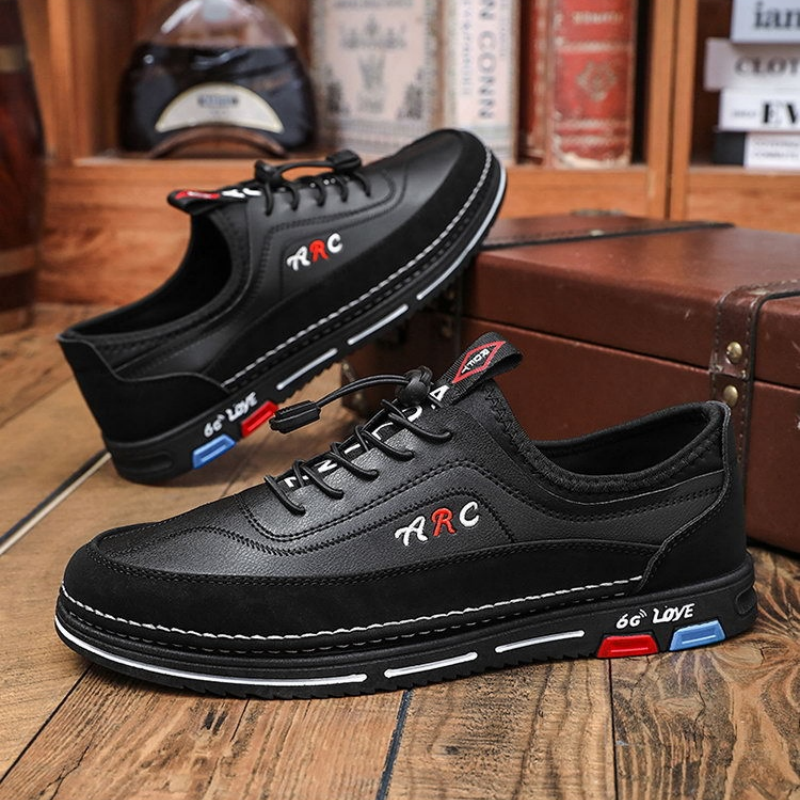 💯🔥【39-48】Los zapatos de negocios casuales para hombre están hechos de cuero impermeable y resistente a las manchas con una suela suave para un uso cómodo.-4133730
