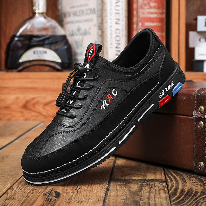 💯🔥【39-48】Los zapatos de negocios casuales para hombre están hechos de cuero impermeable y resistente a las manchas con una suela suave para un uso cómodo.-4133730