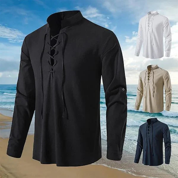 🔥 Specjalna Oferta -40%! 🔥 【M-XXL】Lniano-Bawełniana Koszula Męska – Luźna, Oddychająca i Stylowa 2025 - shoptikpro