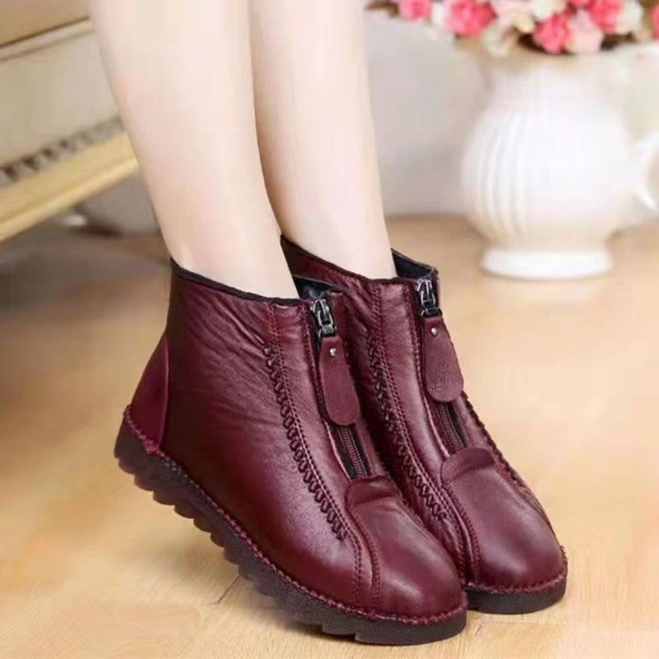 š„š„Oferta limitada en el tiempoć35-42ćBotines cortos para mujer, hechos a mano, de alta calidad, de piel genuina, antideslizantes.---4133825