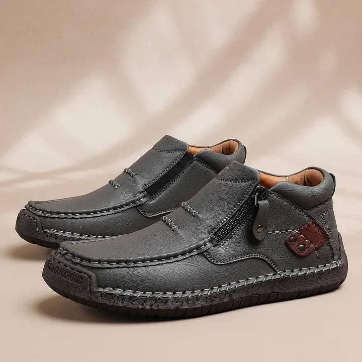 Męskie skórzane buty casualowe