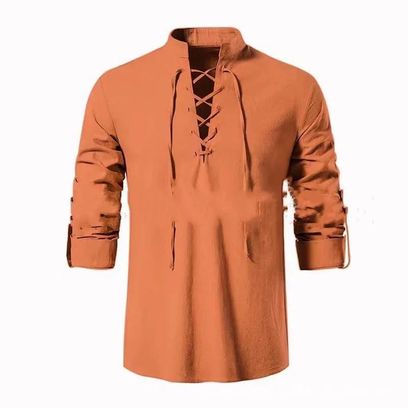 🔥 Specjalna Oferta -40%! 🔥 【M-XXL】Lniano-Bawełniana Koszula Męska – Luźna, Oddychająca i Stylowa 2025 - shoptikpro