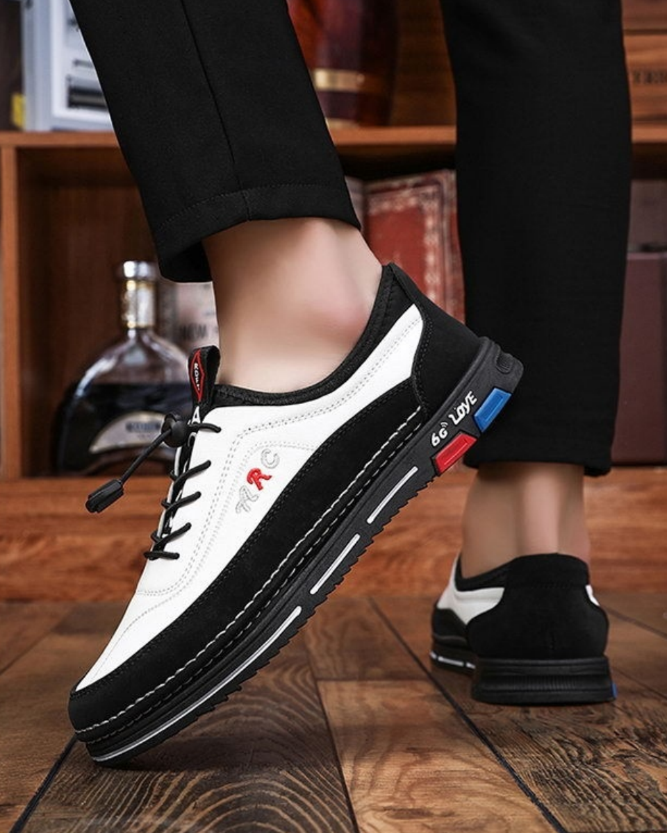 💯🔥【39-48】Los zapatos de negocios casuales para hombre están hechos de cuero impermeable y resistente a las manchas con una suela suave para un uso cómodo.-4133730