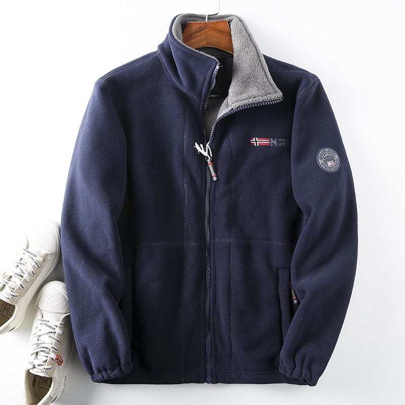 男装>男式夹克 Geacă Reversibilă Călduroasă din Lână și Bumbac pentru Bărbați【S-3XL】 – Perfectă pentru Iarnă și Toamnă