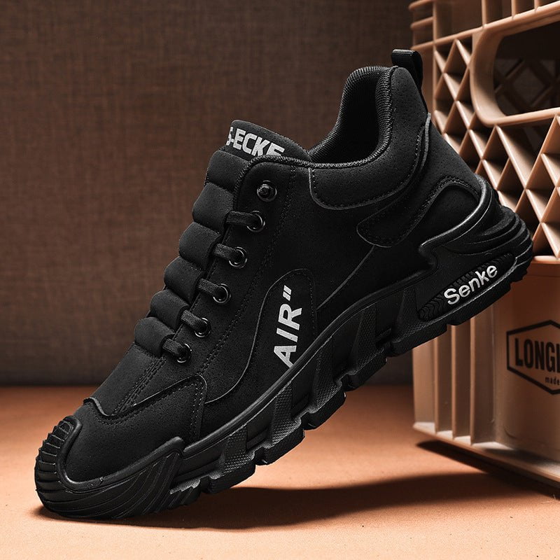 鞋>男鞋>男式休闲单鞋 Zapatos casuales de hombre impermeables y transpirables – cómodos con suela suave, tallas 39-44