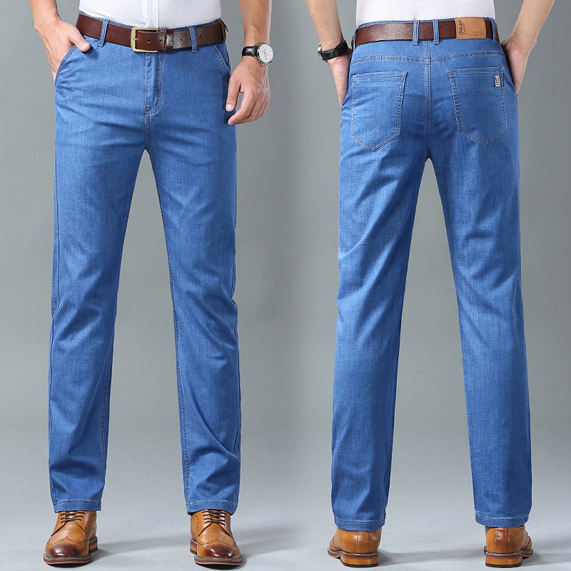男装>男式牛仔裤 Pantalones rectos anchos para hombre 2 piezas, compra uno y llévate otro gratis