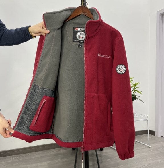 男装>男式夹克 Chaqueta de Terciopelo Grueso de Lana para Hombre, Talla Grande, Cálida y Cómoda para Otoño e Invierno【40% de Descuento】