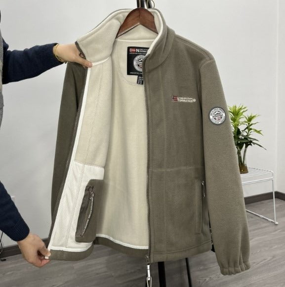 男装>男式夹克 【S-3XL】Мъжко термопамучно палто Ежедневно двулицево вълнено палто