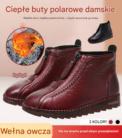 ✨【35-41】Włoskie, ręcznie robione damskie botki, z prawdziwej skóry, miękka podeszwa, wodoodporne i antypoślizgowe 4132292📢