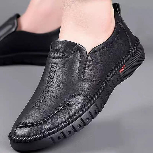 shoptikpro 【39-44】2025 Pantofi casual din piele naturală pentru bărbați cu talpă moale