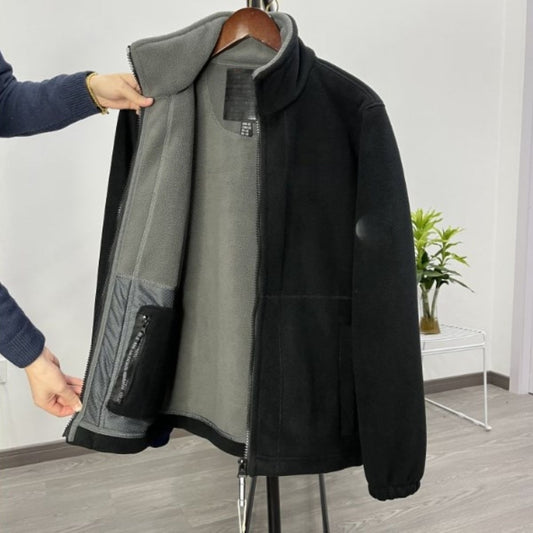 💁‍♂️💁‍♂️【XS-3XL】Chaqueta de terciopelo grueso de lana de talla grande informal cálida de otoño e invierno para hombre