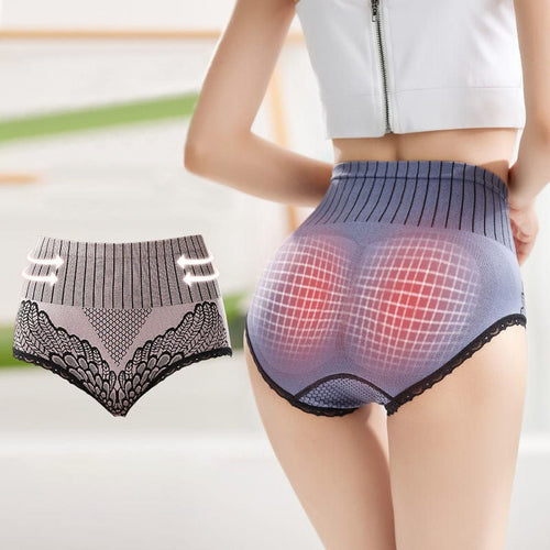 shoptikpro [40-85kg] Dámské kalhotky s vysokým pasem pro regulaci bříška