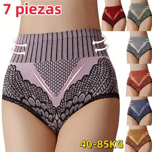 shoptikpro [40-85kg] Dámské kalhotky s vysokým pasem pro regulaci bříška