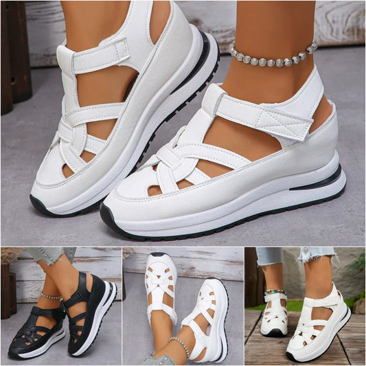 👡【Ofertă fierbinte de vară🎉】【35-43】2025 Sandale casual pentru femei cu talpă groasă | Antiderapante, confortabile — Ultima zi de reducere! 🎁 - shoptikpro