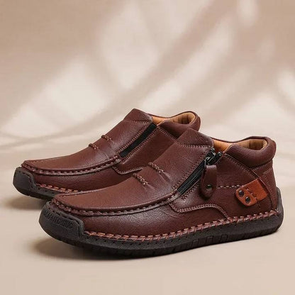 Męskie skórzane buty casualowe