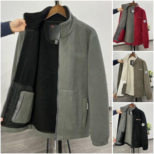 💁‍♂️💁‍♂️【XS-3XL】Chaqueta de terciopelo grueso de lana de talla grande informal cálida de otoño e invierno para hombre