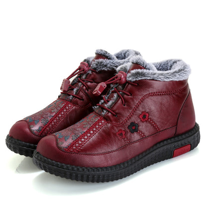 🔥🔥【35-40】Botines de cuero genuino antideslizantes italianos hechos a mano para mujer---4133852