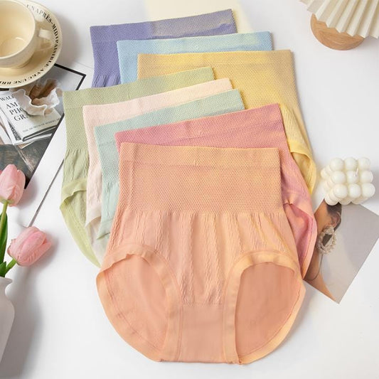 shoptikpro 【8 piezas】Bragas de cintura alta para mujer