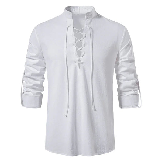 🔥 ¡Oferta Especial 40%! 🔥 【M-XXL】Camisa de Lino y Algodón para Hombre – Holgada, Transpirable y con Estilo 2025 - shoptikpro
