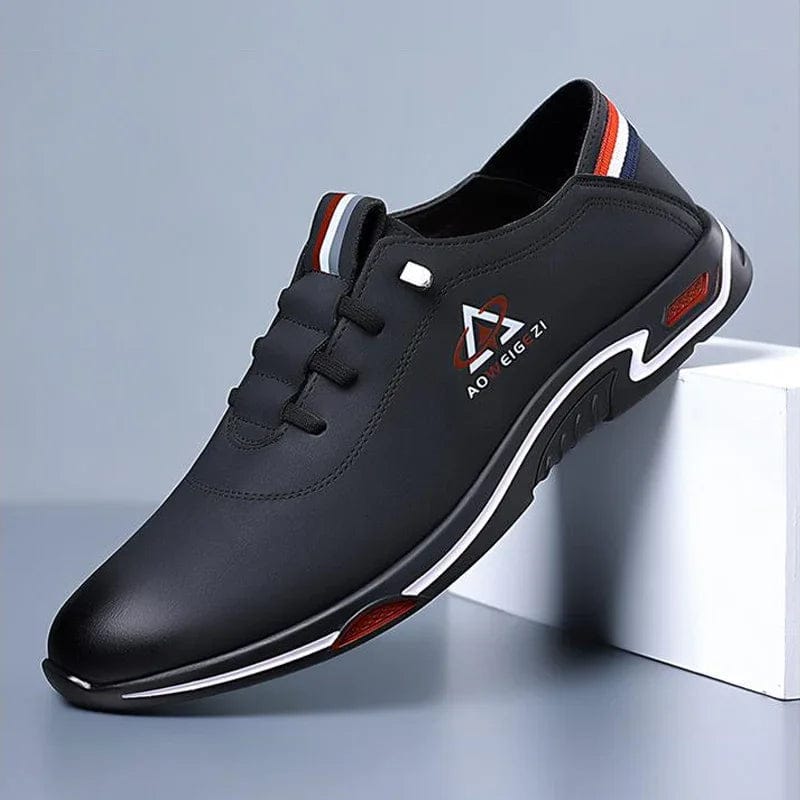 shoptikpro Albastru închis / 39 【39-44】Pantofi Casual din Piele Naturală pentru Bărbați – Stil Modern și Confort 2025!