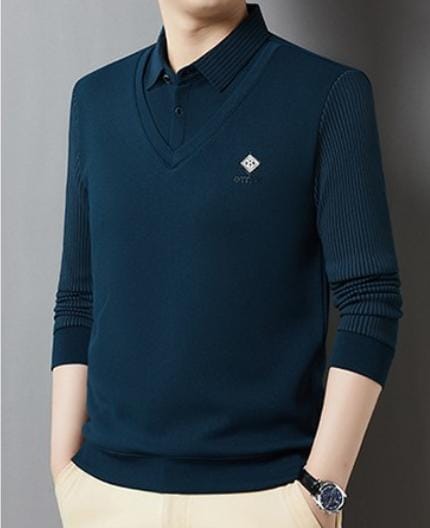 shoptikpro Azul marino / M Conjunto de Cachemir para Hombre – Cálido y Elegante