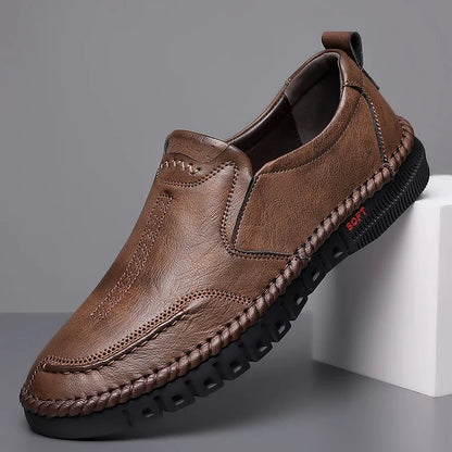 👞【Ofertă fierbinte🔥】【39-44】2025 Pantofi casual din piele naturală pentru bărbați cu talpă moale - shoptikpro