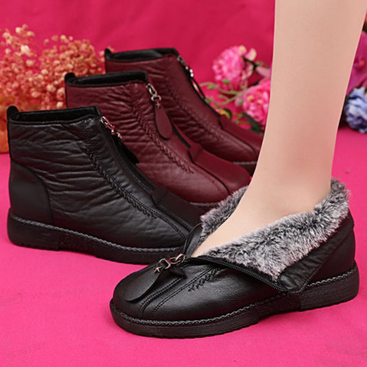 🔥🔥Oferta limitada en el tiempo【35-42】Botines cortos para mujer, hechos a mano, de alta calidad, de piel genuina, antideslizantes.---4133825
