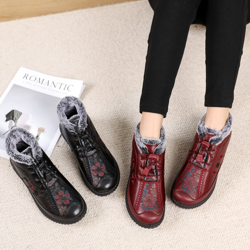 🔥🔥【35-40】Botines de cuero genuino antideslizantes italianos hechos a mano para mujer---4133852