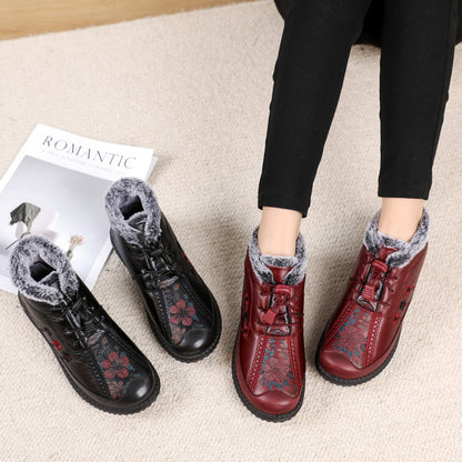🔥🔥【35-40】Botines de cuero genuino antideslizantes italianos hechos a mano para mujer---4133852