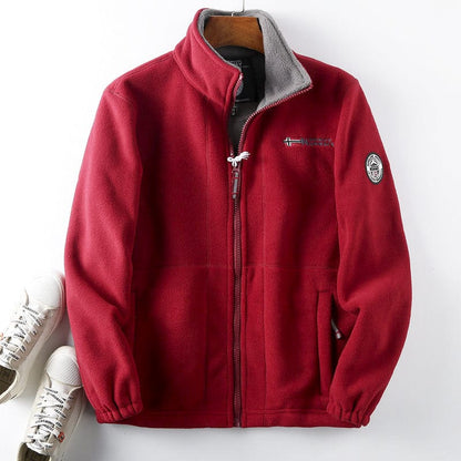 shoptikpro crvena / S(60KG-70KG) 【S-3XL】Muški ležerni topli pamučni kaput dvostrani vuneni kaput