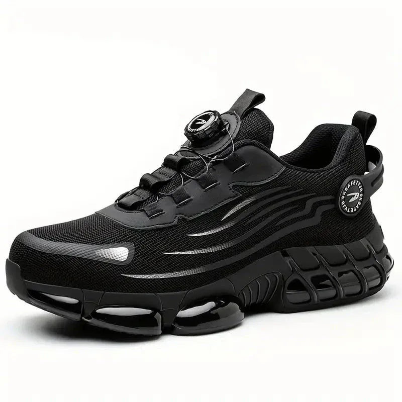 shoptikpro Czarny / 39 Buty robocze do codziennego użytku, odporne na uderzenia i przebicia, ze stalowym noskiem, wygodne buty robocze, antypoślizgowe