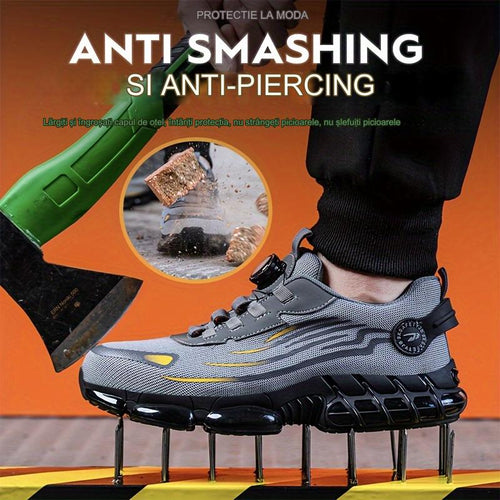 🔥 Reducere Specială 40%! 🔥 【39-44】Pantofi de Protecție cu Bombeu Metalic și Talpă din Kevlar – Siguranță și Confort în Orice Condiții!