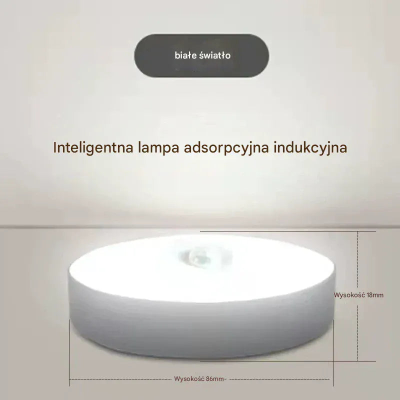 shoptikpro 灯饰照明>台灯夜灯>小夜灯 Lampka LED z Czujnikiem Ruchu Akumulatorowa Magnetyczna (Pack 4 Sztuki) - Łatwa Instalacja na Magnes