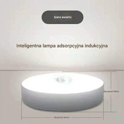 shoptikpro 灯饰照明>台灯夜灯>小夜灯 Lampka LED z Czujnikiem Ruchu Akumulatorowa Magnetyczna (Pack 4 Sztuki) - Łatwa Instalacja na Magnes