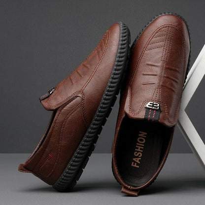 shoptikpro Maro / 39 【39-44】 Pantofi piele bărbați 2025 – casual și business, confortabili, talpă moale, toamnă-iarnă