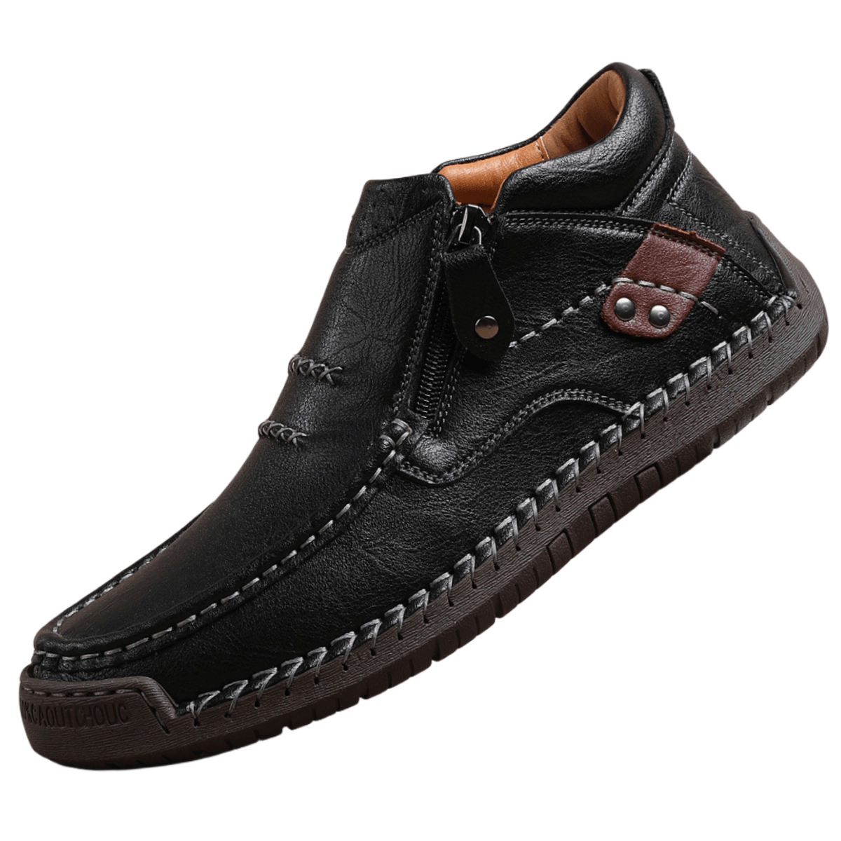 shoptikpro Męskie skórzane buty casualowe