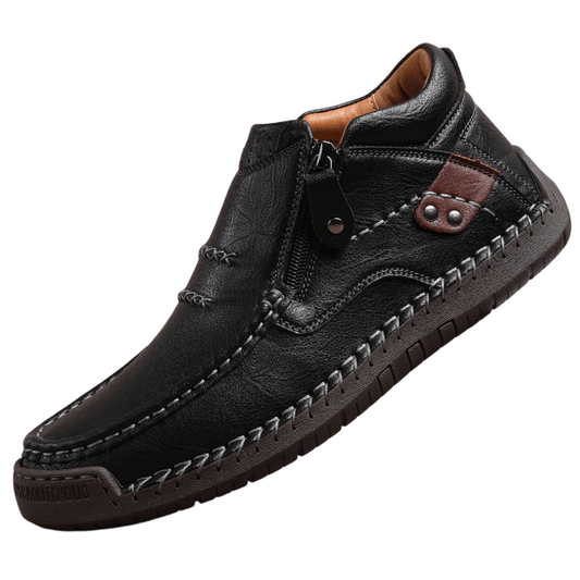 shoptikpro Męskie skórzane buty casualowe