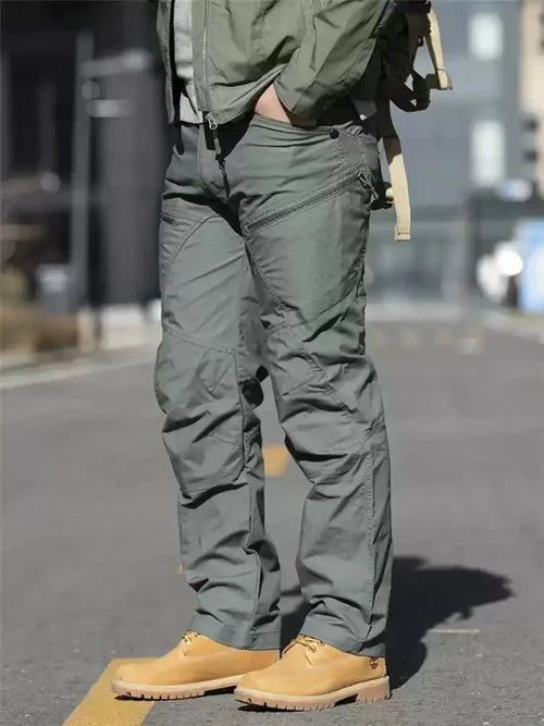 shoptikpro Muške cargo hlače S–6XL – vojni dizajn, za 40–105 kg