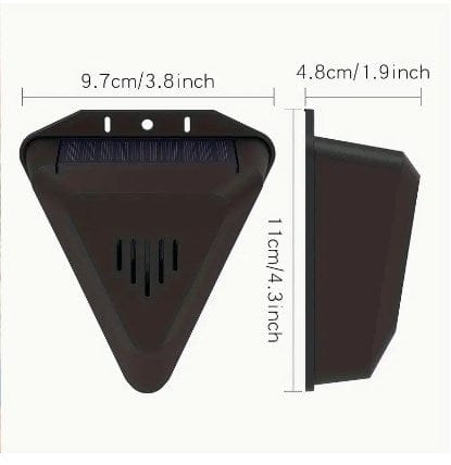 shoptikpro Negru Dispozitiv solar pentru alungarea păsărilor cu sunet și lumină – Protecție eficientă pentru grădina, iazul și orezăria ta