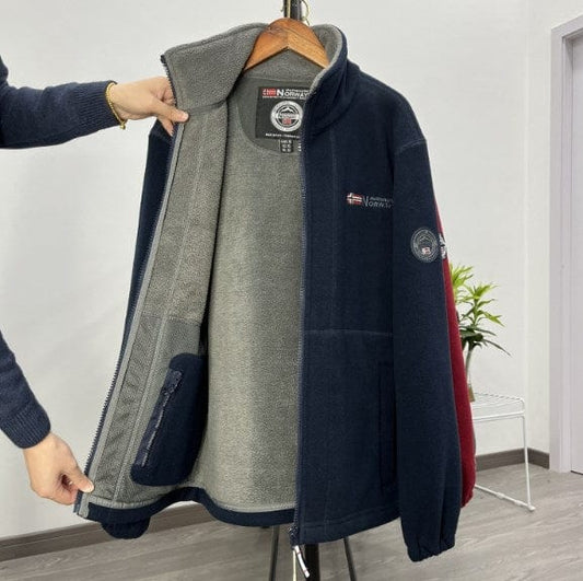 男装>男式夹克 Chaqueta de Terciopelo Grueso de Lana para Hombre, Talla Grande, Cálida y Cómoda para Otoño e Invierno【40% de Descuento】