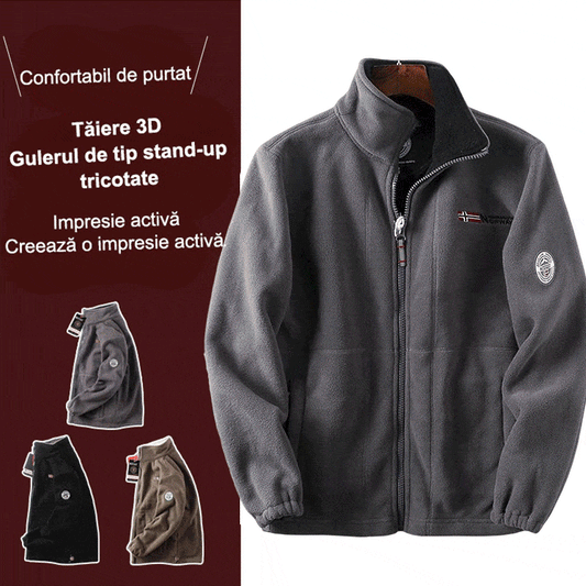 男装>男式夹克 Geacă Reversibilă Călduroasă din Lână și Bumbac pentru Bărbați【S-3XL】 – Perfectă pentru Iarnă și Toamnă