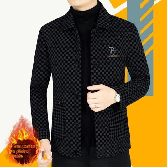 男装>男式夹克 【M-4XL】 Chaqueta de lana para hombre 2025 – casual, cálida y gruesa, ideal para otoño e invierno