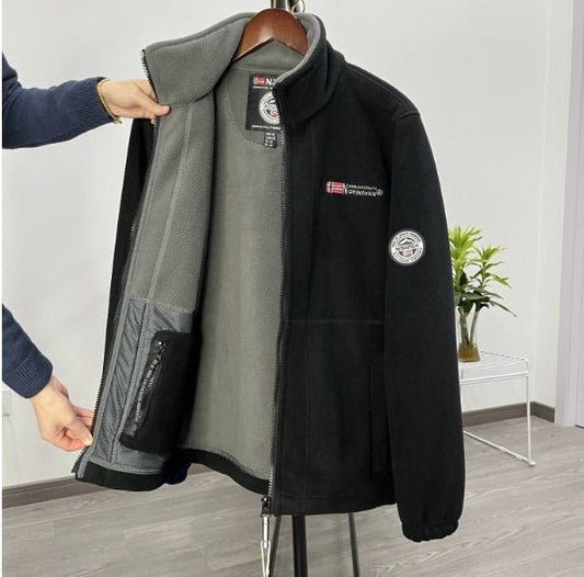 男装>男式夹克 【S-3XL】Мъжко термопамучно палто Ежедневно двулицево вълнено палто