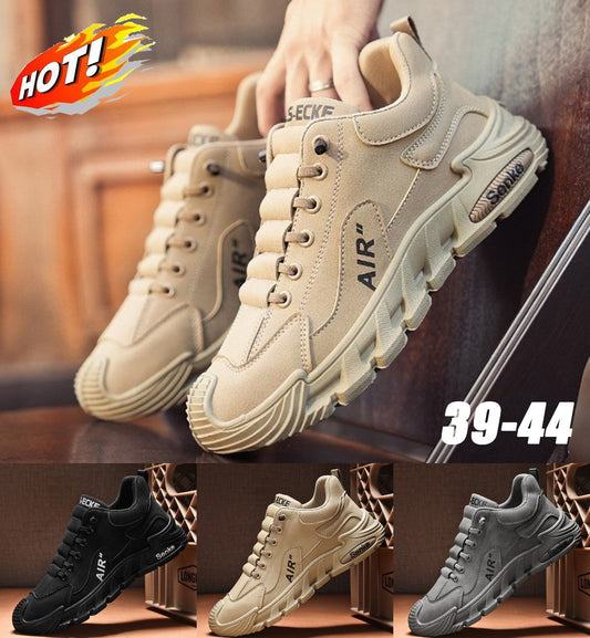 鞋>男鞋>男式休闲单鞋 Zapatos casuales de hombre impermeables y transpirables – cómodos con suela suave, tallas 39-44