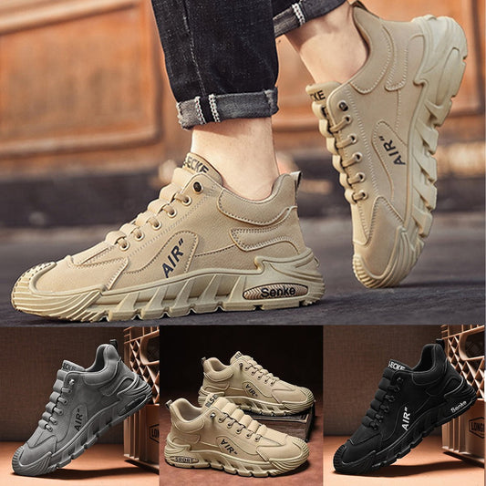 鞋>男鞋>男式休闲单鞋 Zapatos casuales de hombre impermeables y transpirables – cómodos con suela suave, tallas 39-44