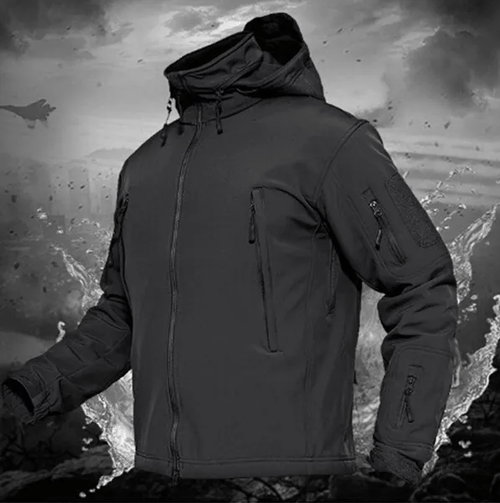 shoptikpro Ανδρικό Τακτικό Μπουφάν Softshell – Αδιάβροχο, Αντιανεμικό, Ανθεκτικό στην Τριβή