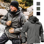 shoptikpro Ανδρικό Τακτικό Μπουφάν Softshell – Αδιάβροχο, Αντιανεμικό, Ανθεκτικό στην Τριβή