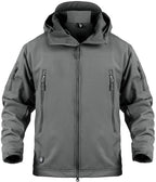shoptikpro Ανδρικό Τακτικό Μπουφάν Softshell – Αδιάβροχο, Αντιανεμικό, Ανθεκτικό στην Τριβή